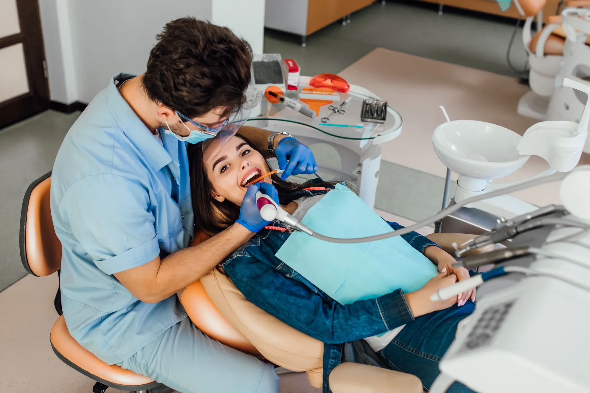Modern dental clinic treatment room